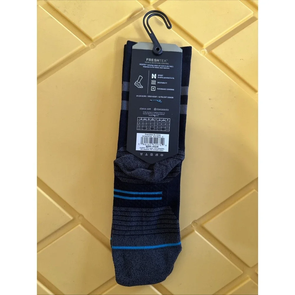 Stance Performance Freshtek Crew Socks - Franchise UL Crew Size Small 3-5.5.